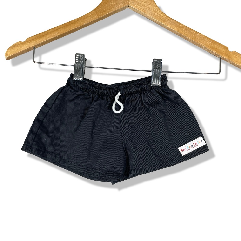 Rodeo Drive‎ Shorts Kids Size 1 Black Vintage 90s Retro Athletic Casual